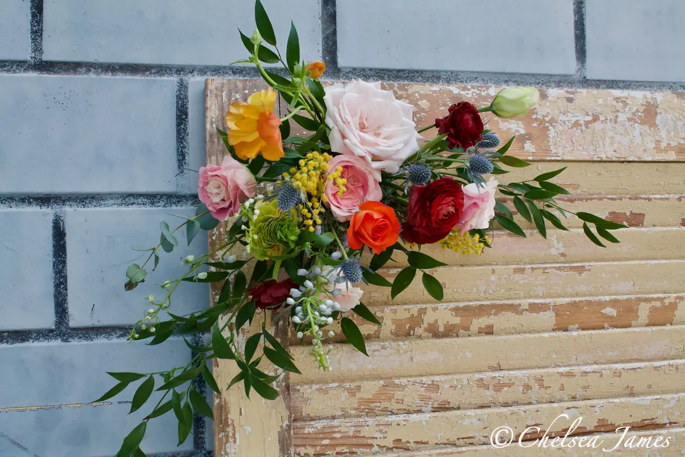 Wedding seating board, photo by Chelsea James