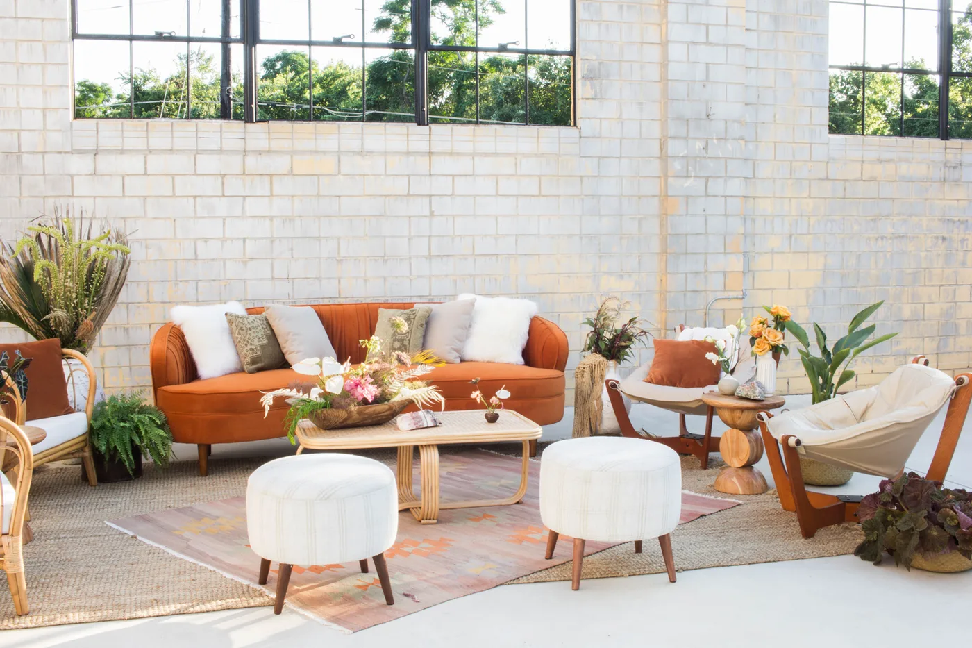 Lounge designs by Birch and Brass and The Moonlight Manor