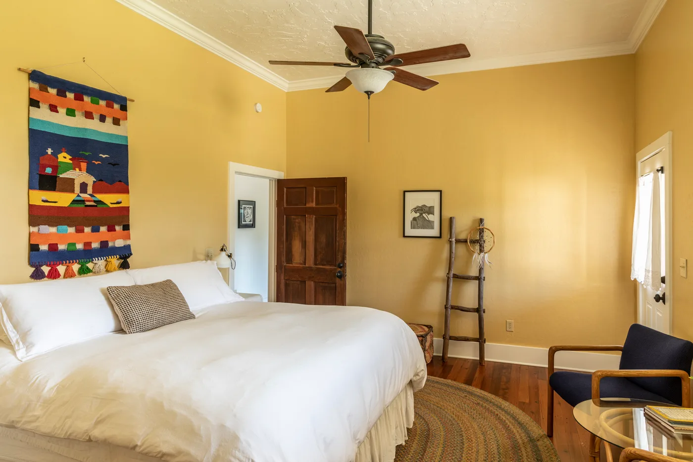 Inside the Martindale Schoolhouse, a five bedroom villa that sleeps 14