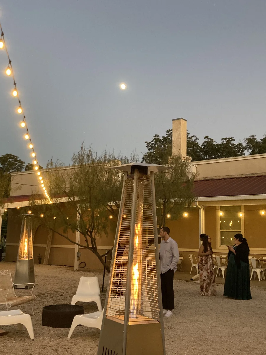 Pyramid Propane Heaters, Recess Rentals at the Martindale Schoolhouse