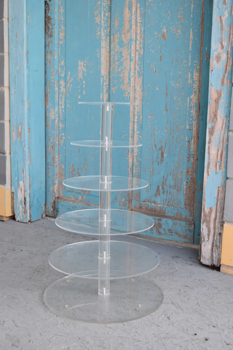 Lucite Cupcake Stand, Recess Rentals at the Martindale Schoolhouse